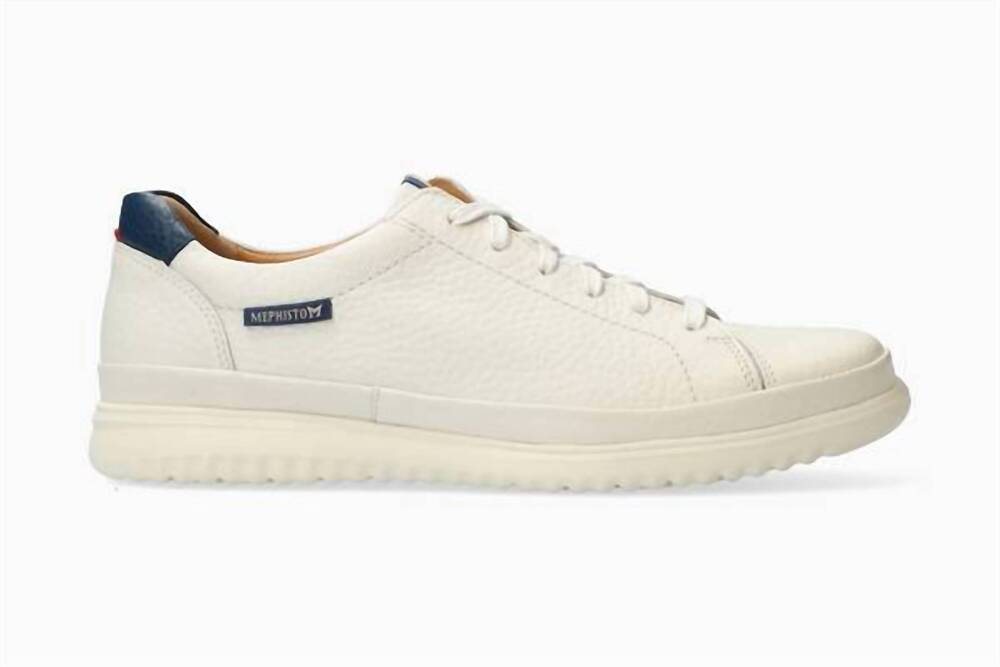 NEW MEPHISTO men's thomas sneaker in white